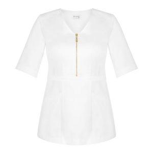 Fartuch kosmetyczny BLANC gold – widok przód